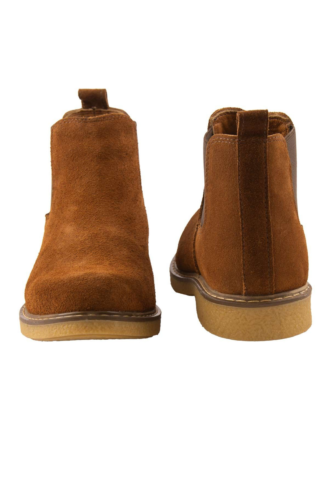 Pegia Women's Suede Chelsea Boots DG6029  - Chestnut