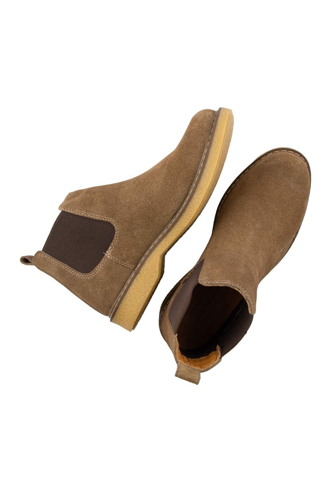 Pegia Women's Suede Chelsea Boots DG6029  - Latte