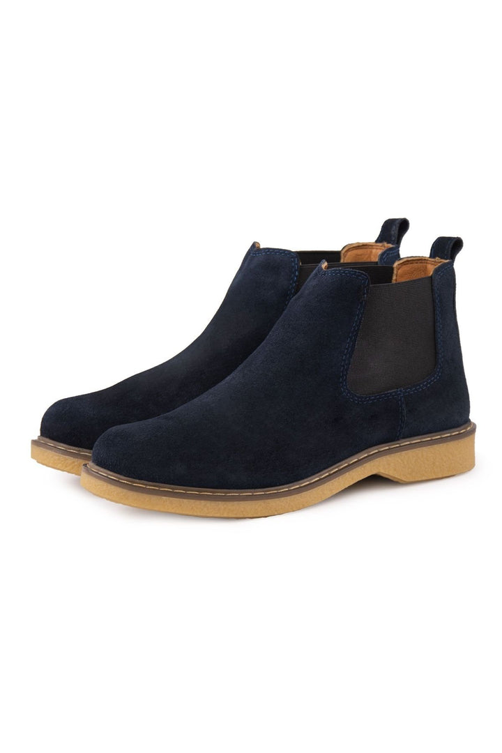 Pegia Women's Suede Chelsea Boots DG6029  - Navy