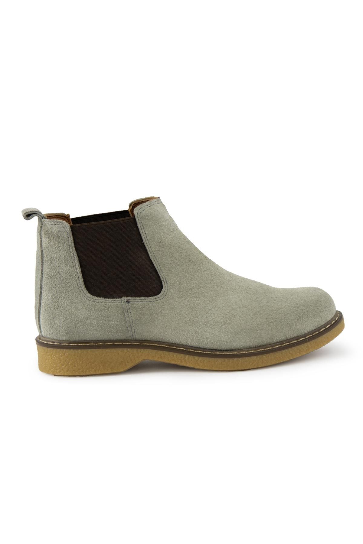 Pegia Women's Suede Chelsea Boots DG6029  - Stone
