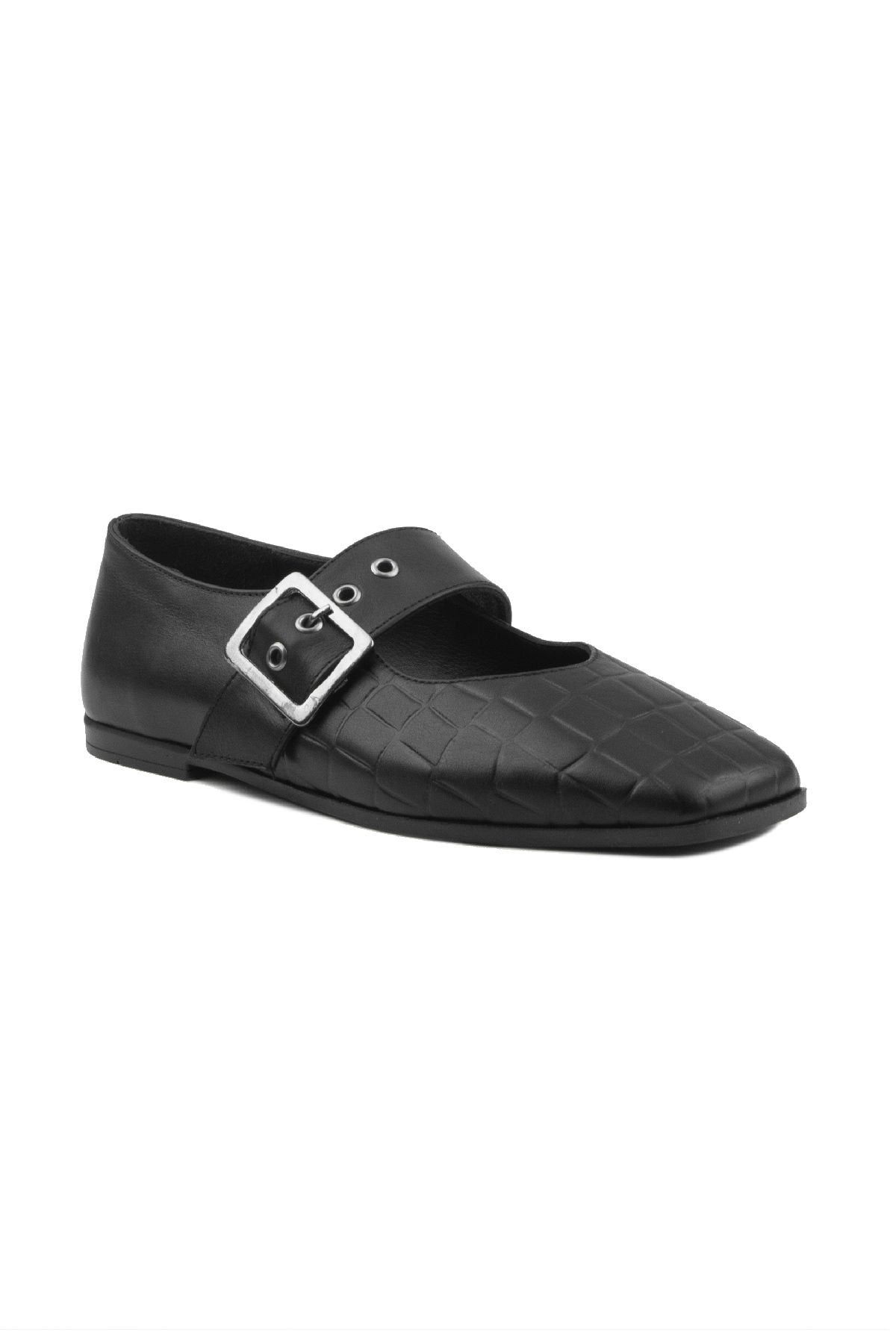 Pegia Women's Leather Ballet Shoes DG6016  - Black