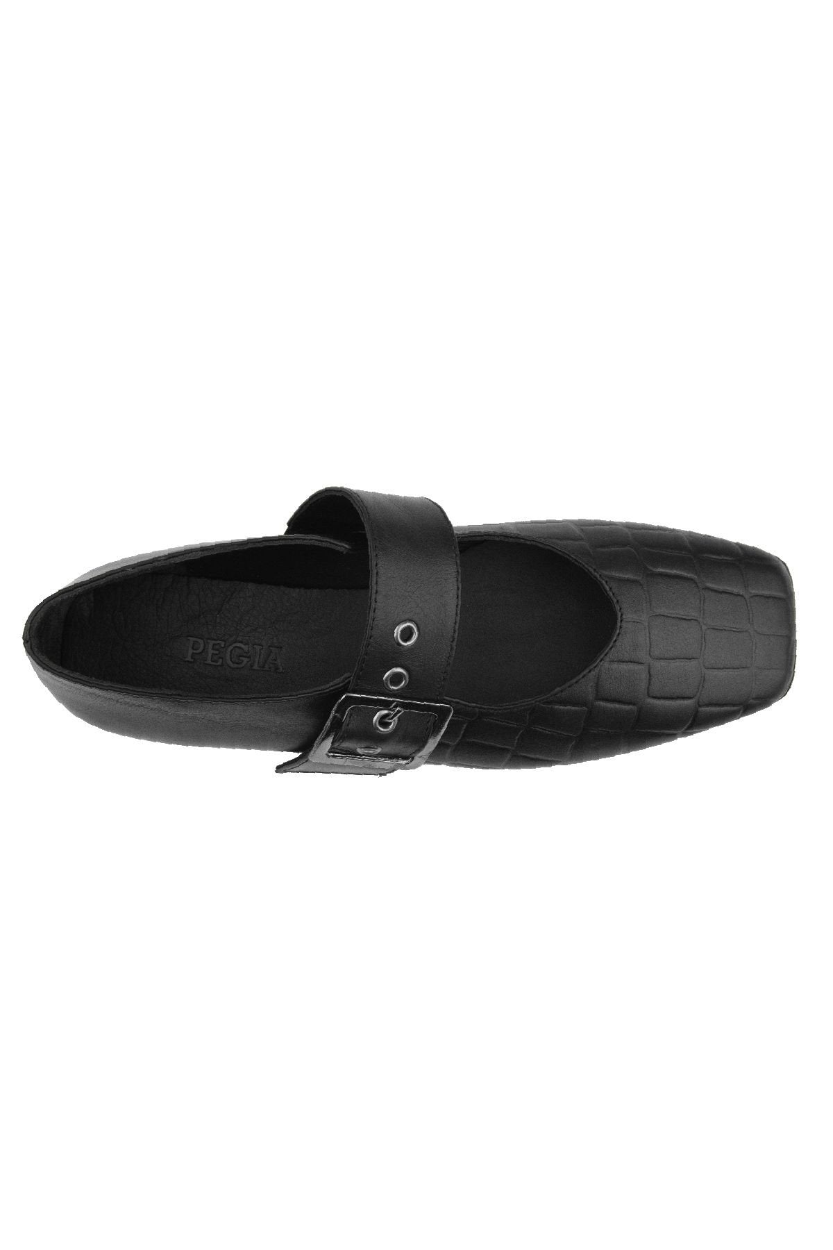 Pegia Women's Leather Ballet Shoes DG6016  - Black