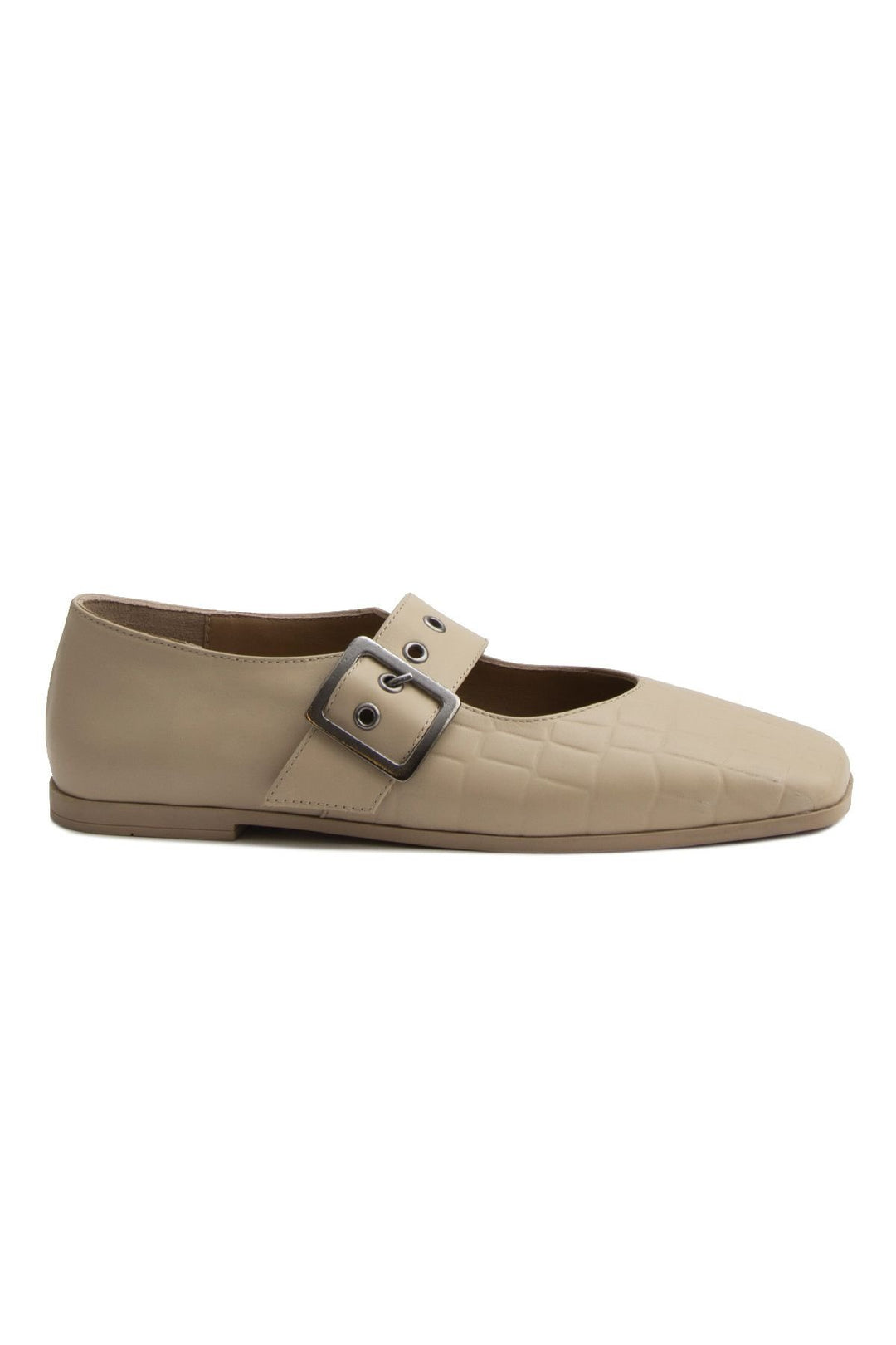 Pegia Women's Leather Ballet Shoes DG6016  - Beige