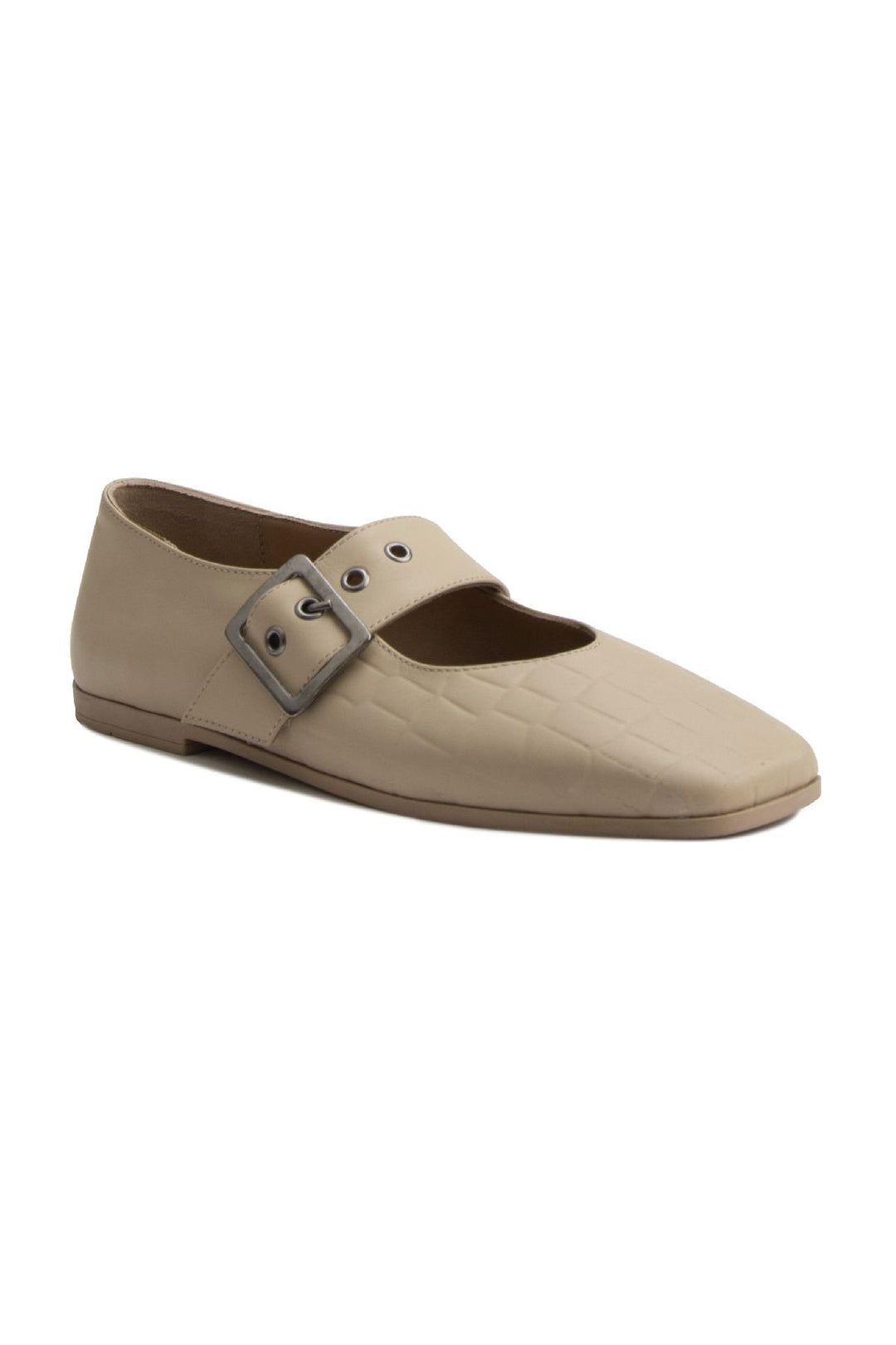 Pegia Women's Leather Ballet Shoes DG6016  - Beige