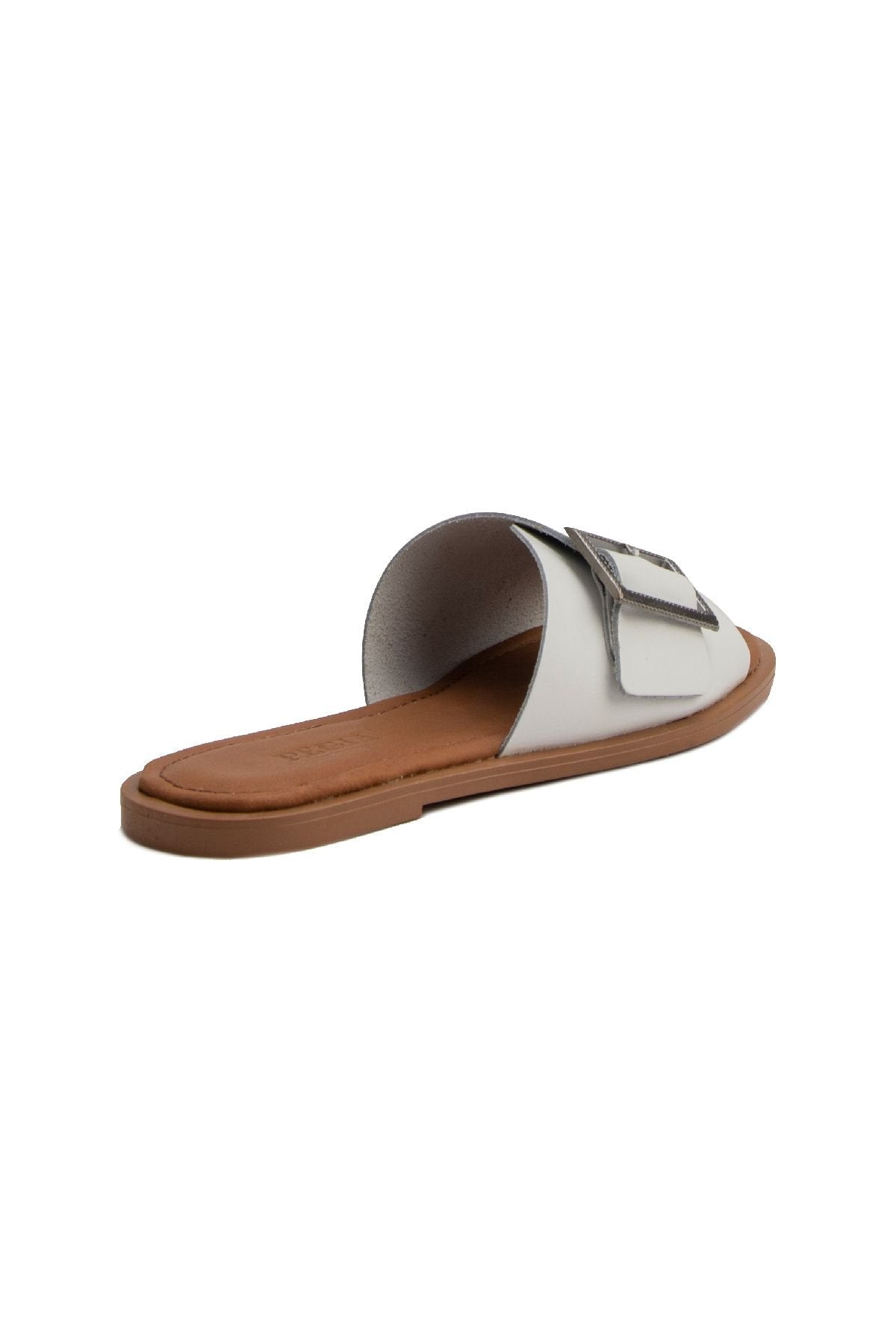 Pegia Women's Leather Slippers DG6017  - White