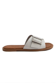 Pegia Women's Leather Slippers DG6017  - White