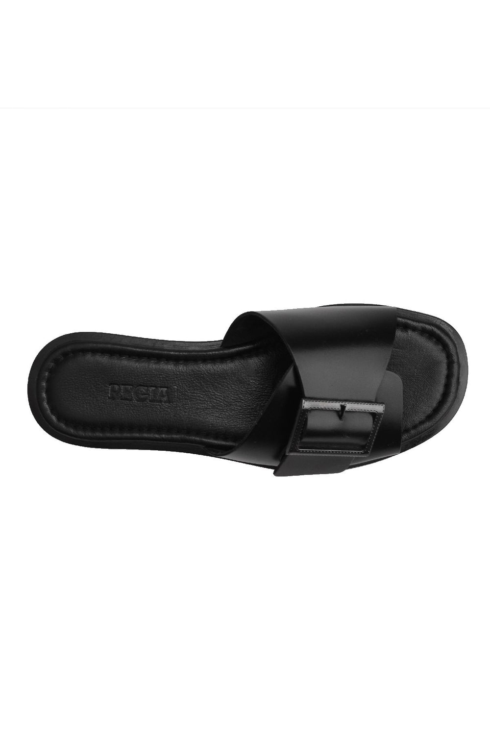 Pegia Women's Leather Slippers DG6017  - Black