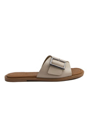 Pegia Women's Leather Slippers DG6017  - Beige