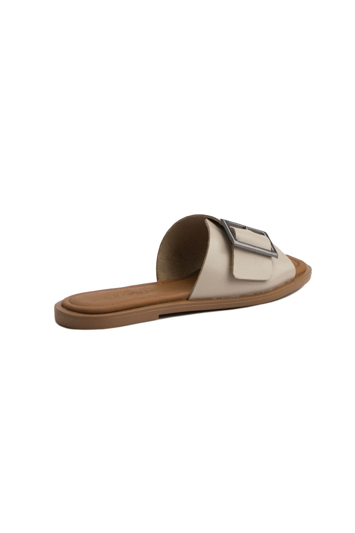 Pegia Women's Leather Slippers DG6017  - Beige