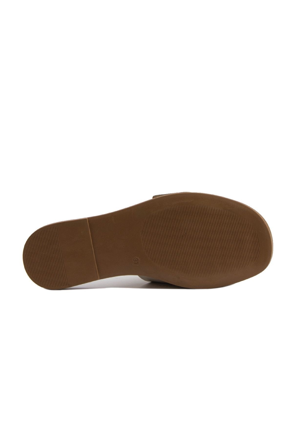 Pegia Women's Leather Slippers DG6017  - Beige