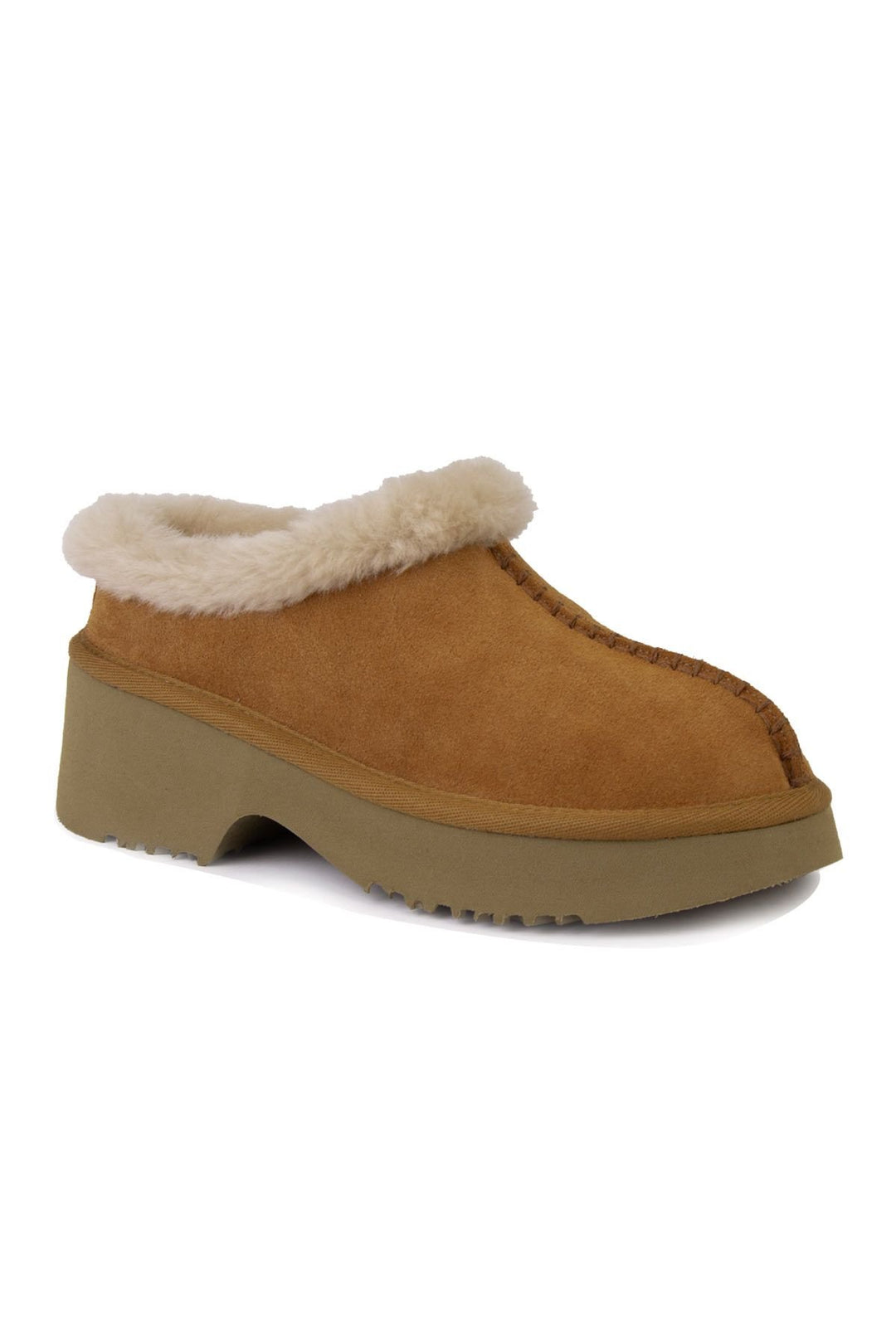 Pegia Sheepskin Women's Mini Boots 191155  - Chestnut