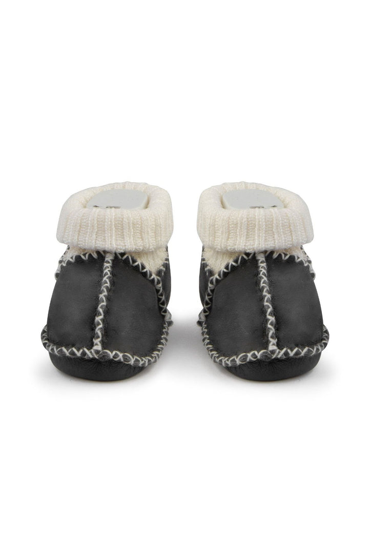 Pegia Shearling Baby's Booties 141206  - Anthracite