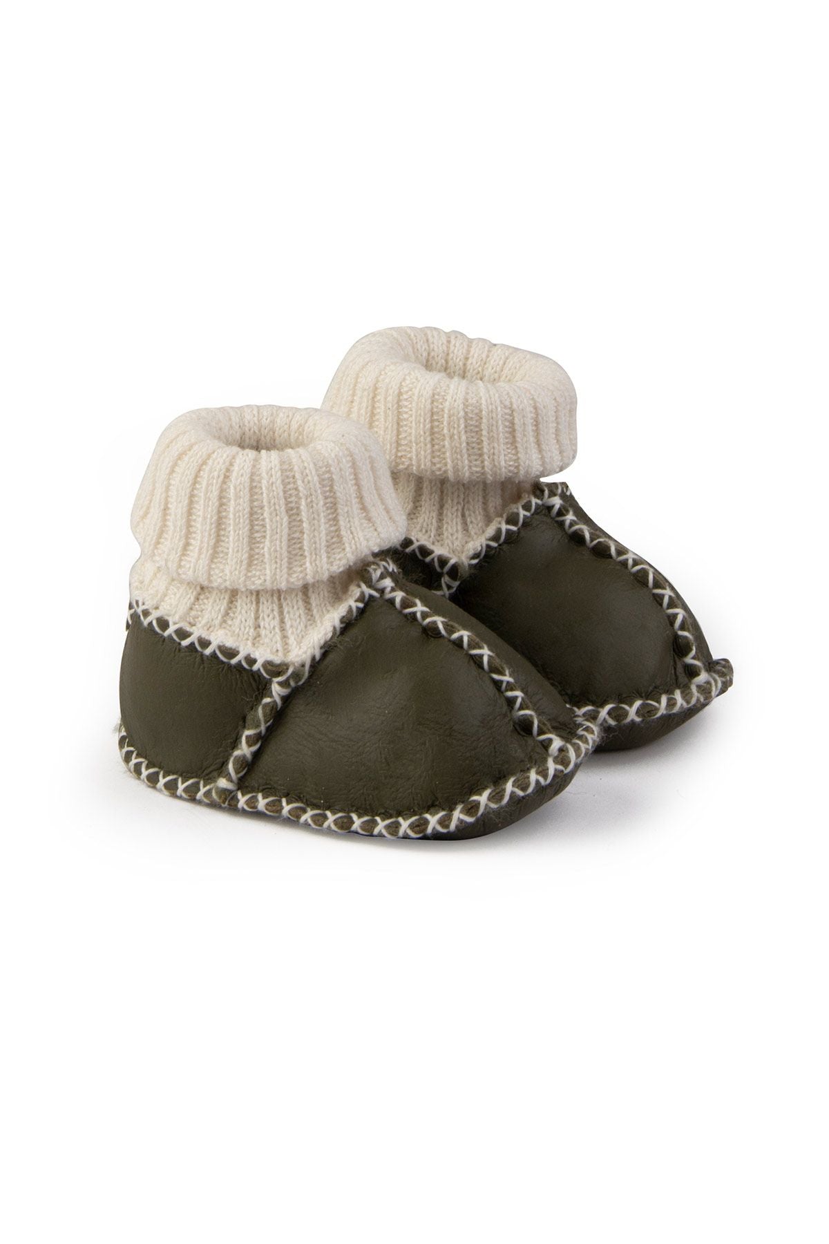 Pegia Shearling Baby's Booties 141208  - Khaki