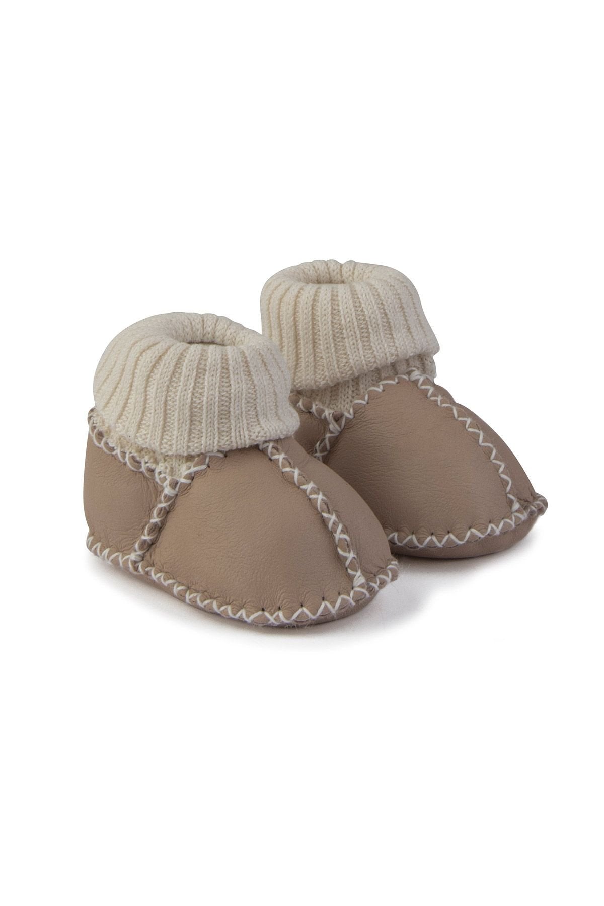 Pegia Shearling Baby's Booties 141208  - Stone