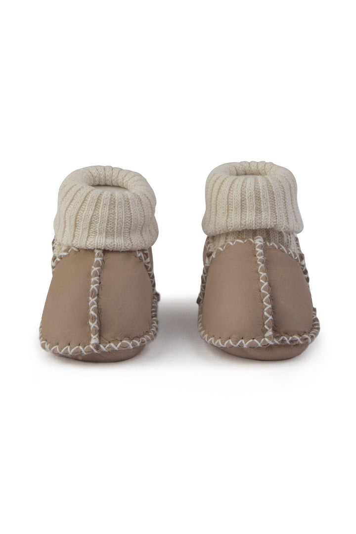 Pegia Shearling Baby's Booties 141208  - Stone