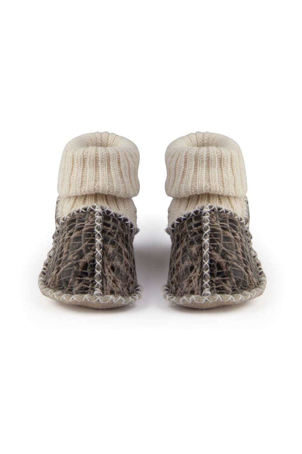 Pegia Shearling Baby's Booties 141209  - Choco