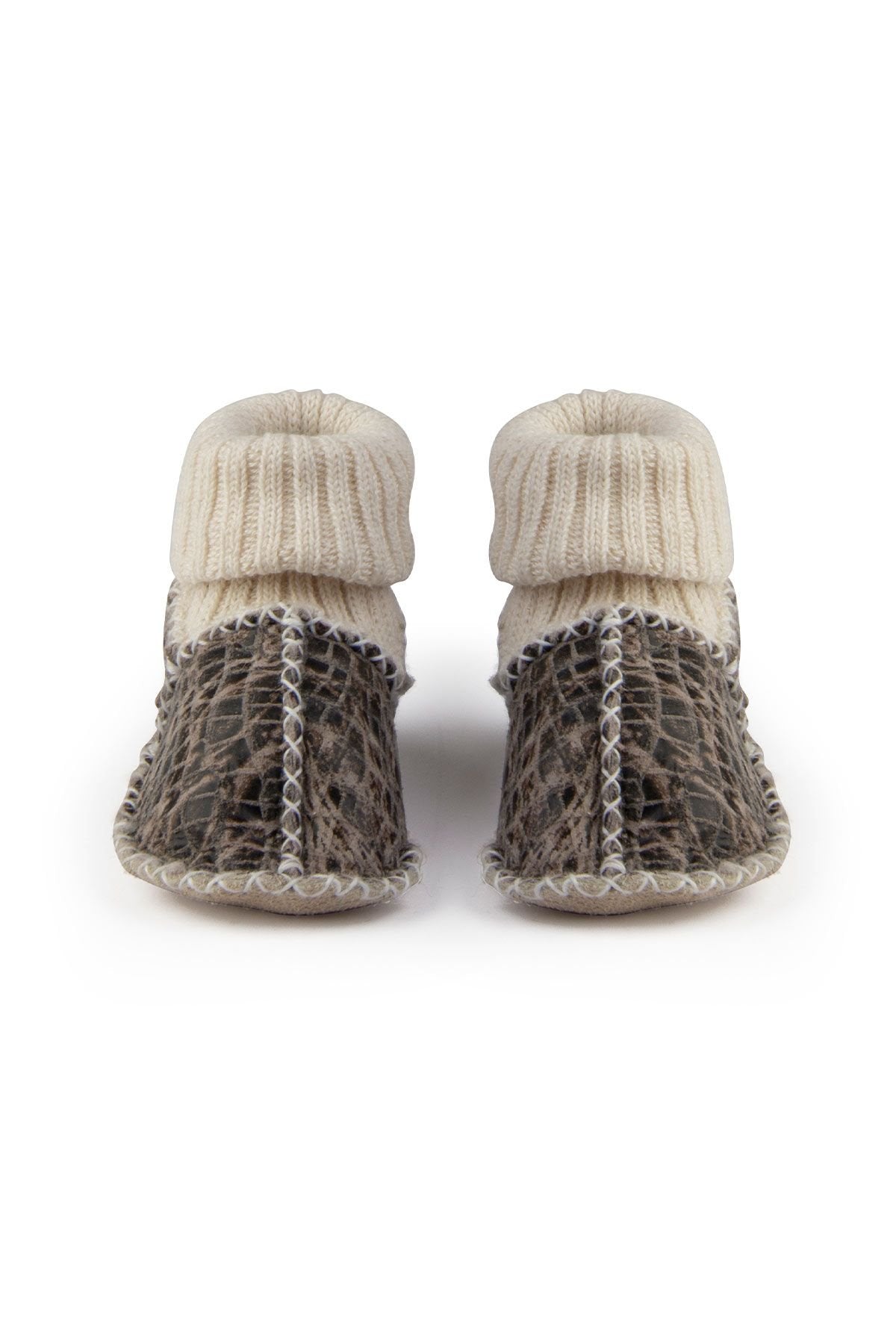 Pegia Shearling Baby's Booties 141209  - Choco