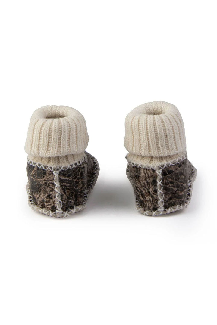 Pegia Shearling Baby's Booties 141209  - Choco