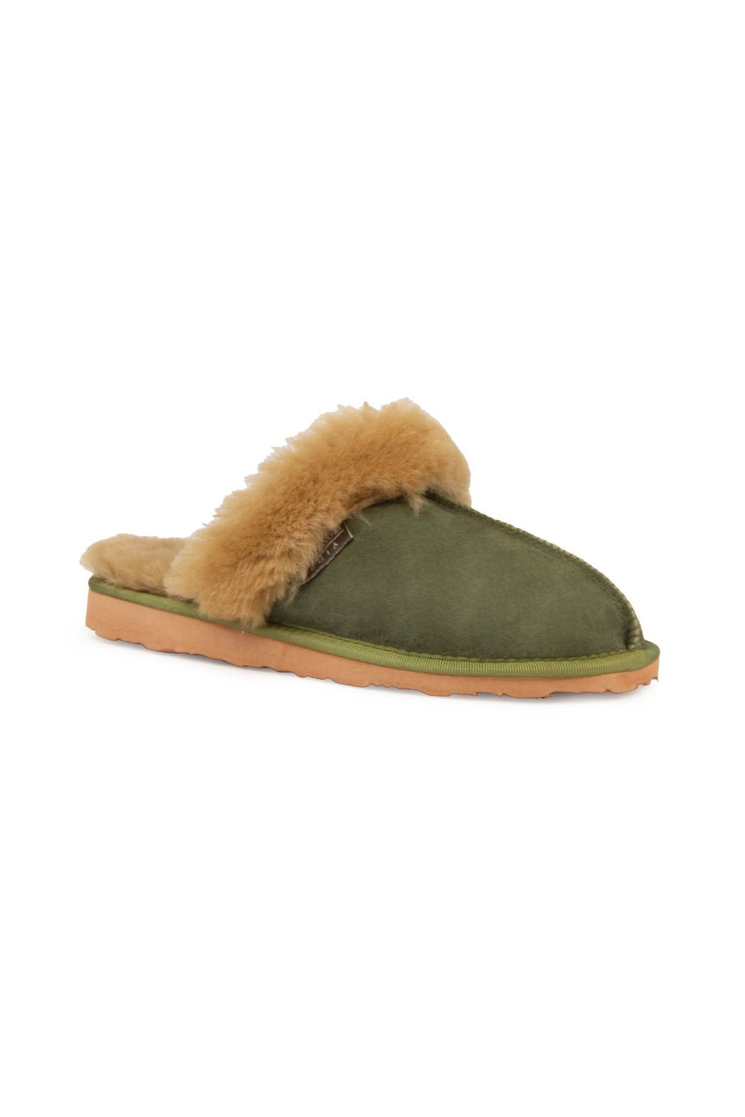 Pegia Women's Sheepskin House Slippers 191202  - Khaki