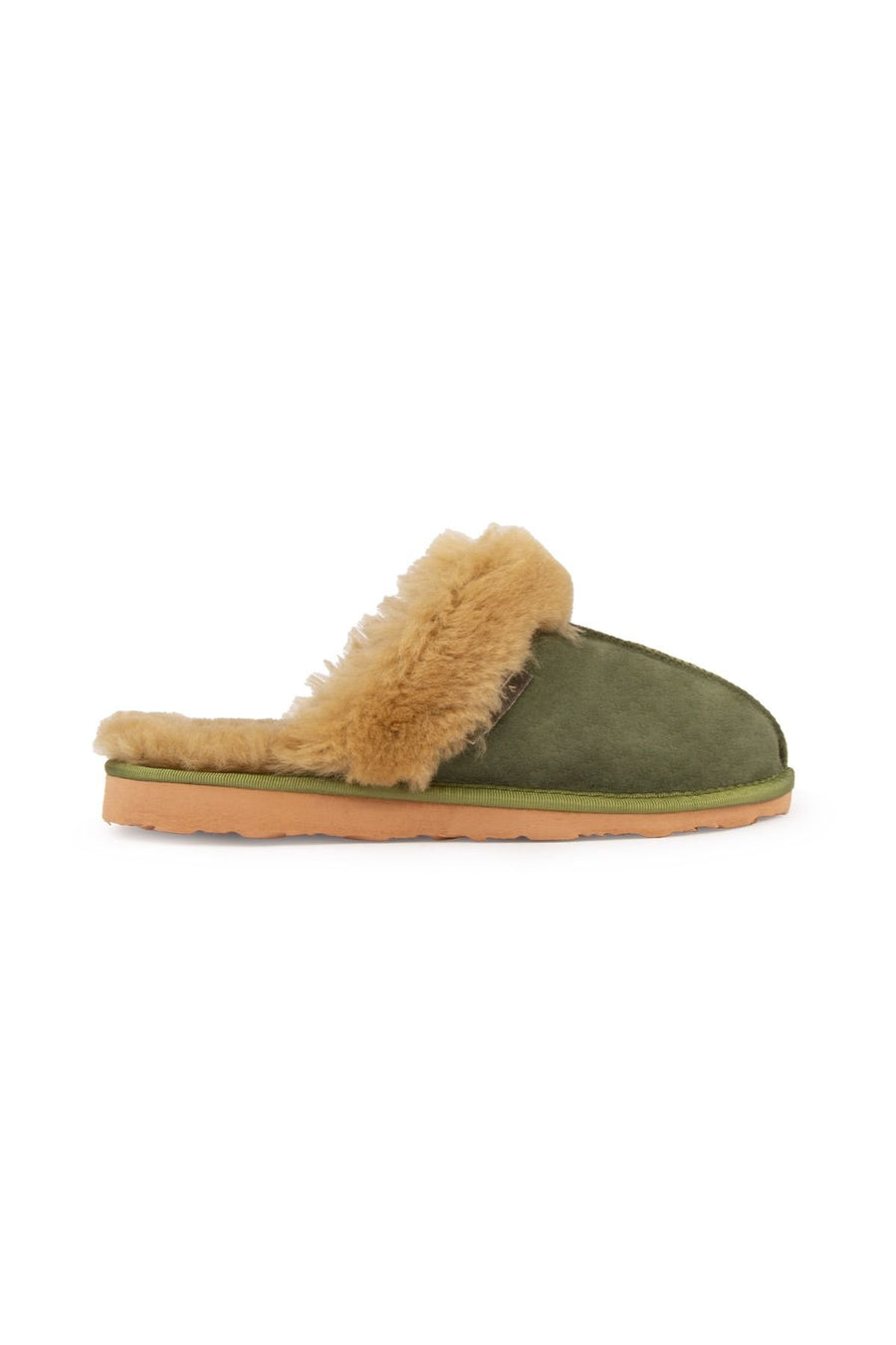 Pegia Women's Sheepskin House Slippers 191202  - Khaki