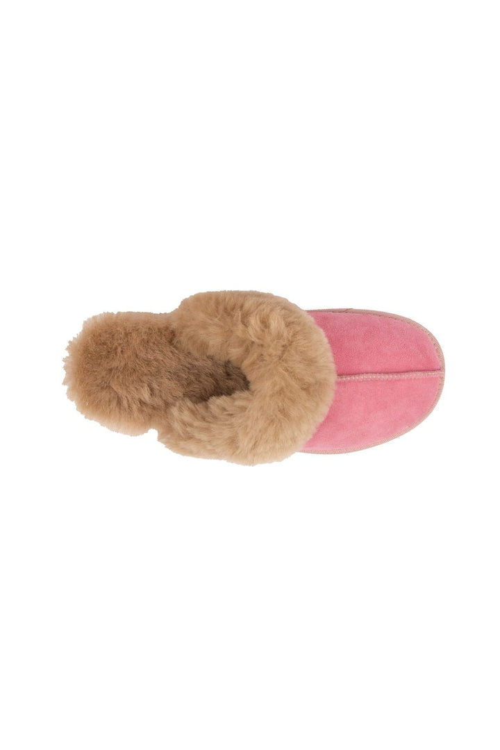 Pegia Women's Sheepskin House Slippers 191202  - Rose