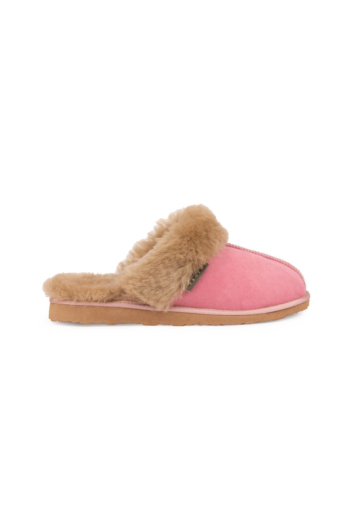 Pegia Women's Sheepskin House Slippers 191202  - Rose