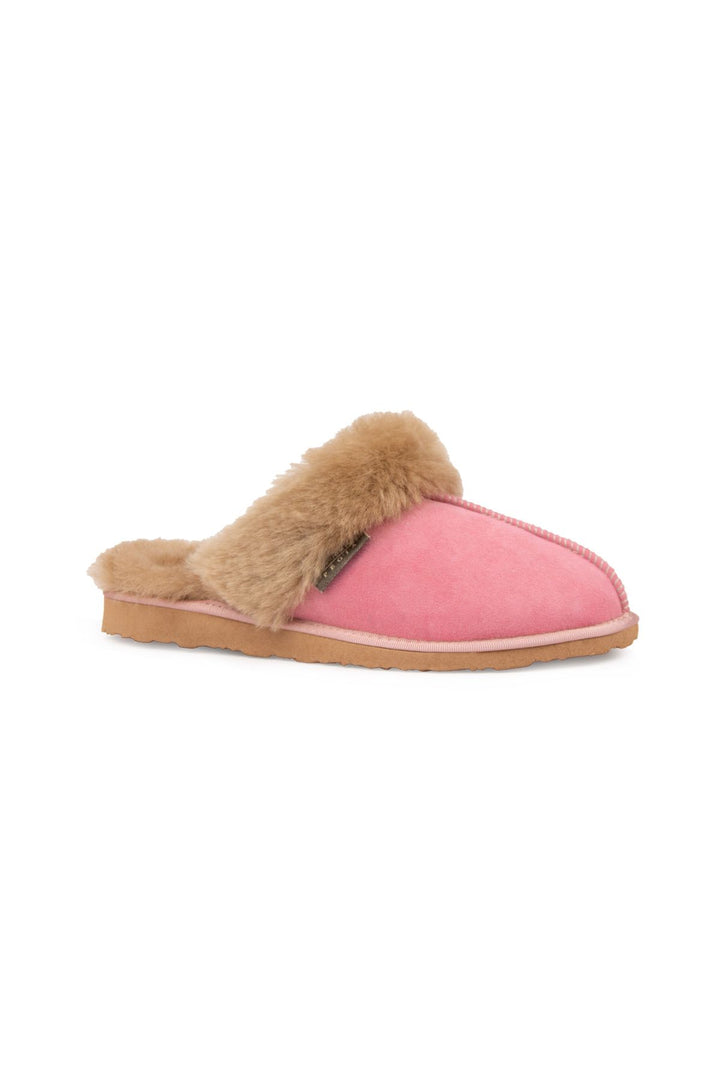 Pegia Women's Sheepskin House Slippers 191202  - Rose