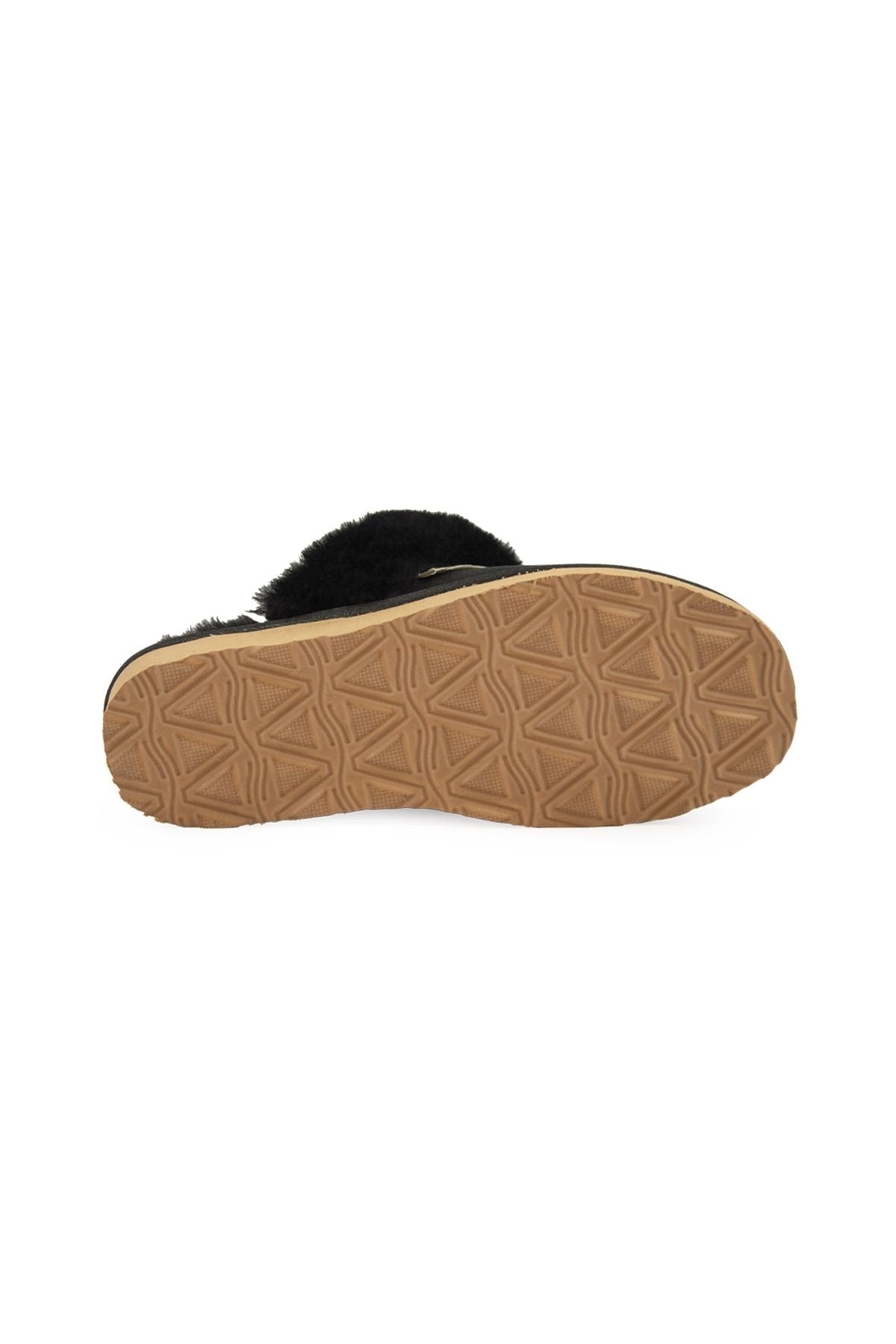Pegia Women's Sheepskin House Slippers 191202  - Black