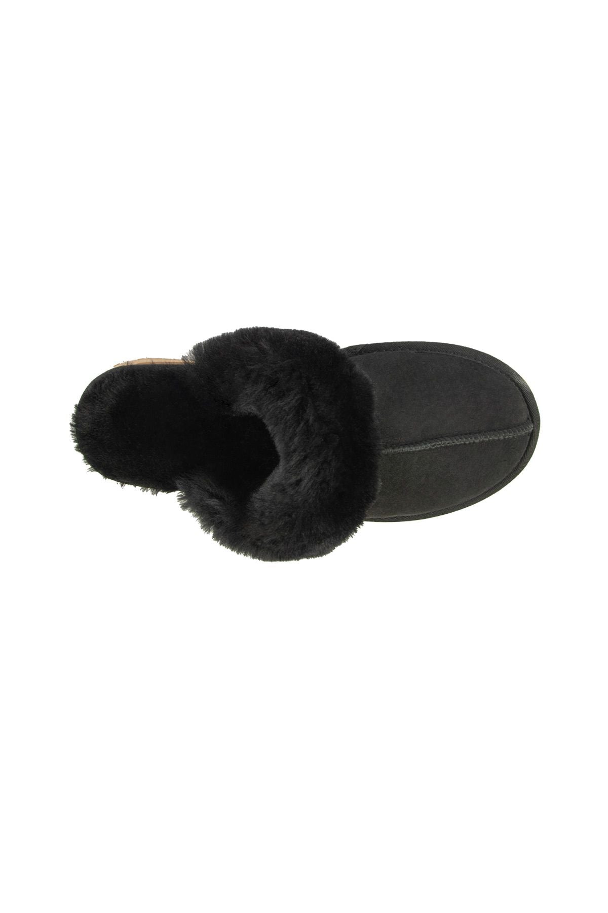 Pegia Women's Sheepskin House Slippers 191202  - Black