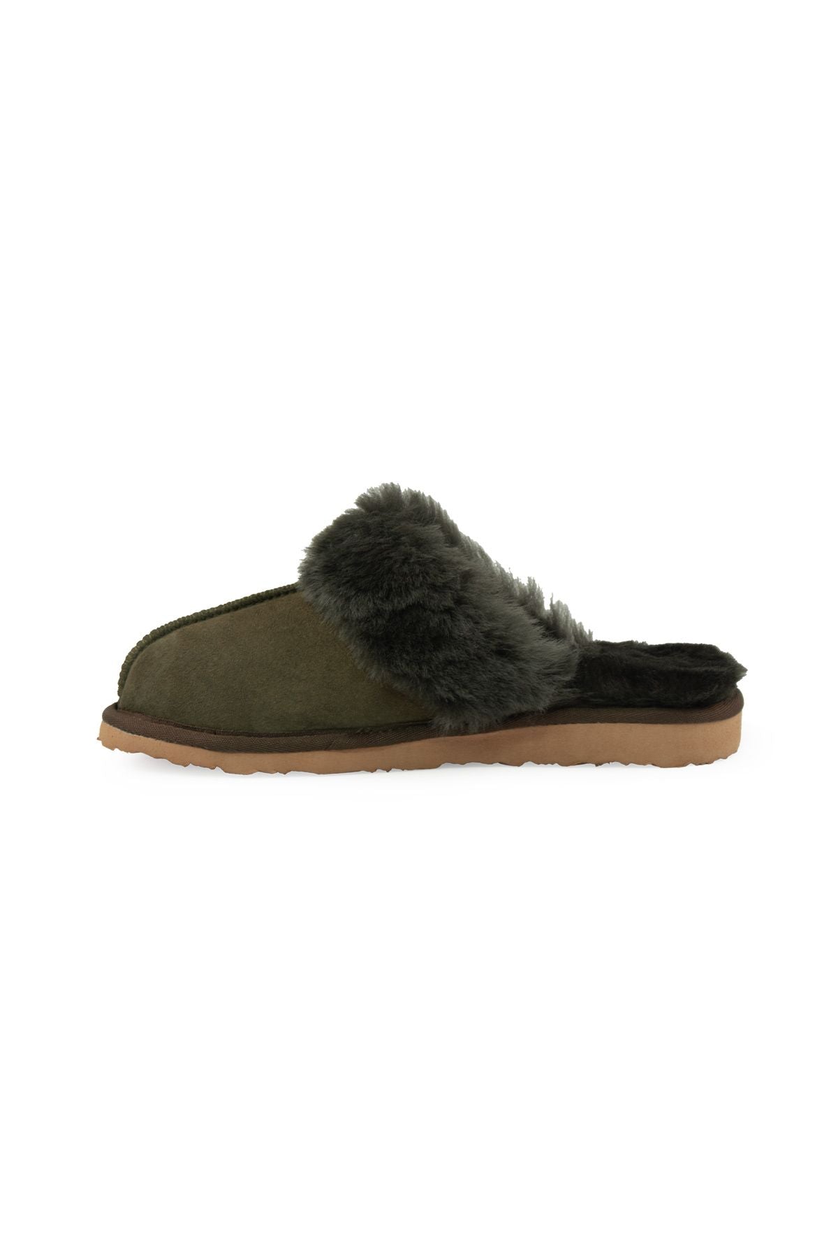 Pegia Women's Sheepskin House Slippers 191202  - Emerald