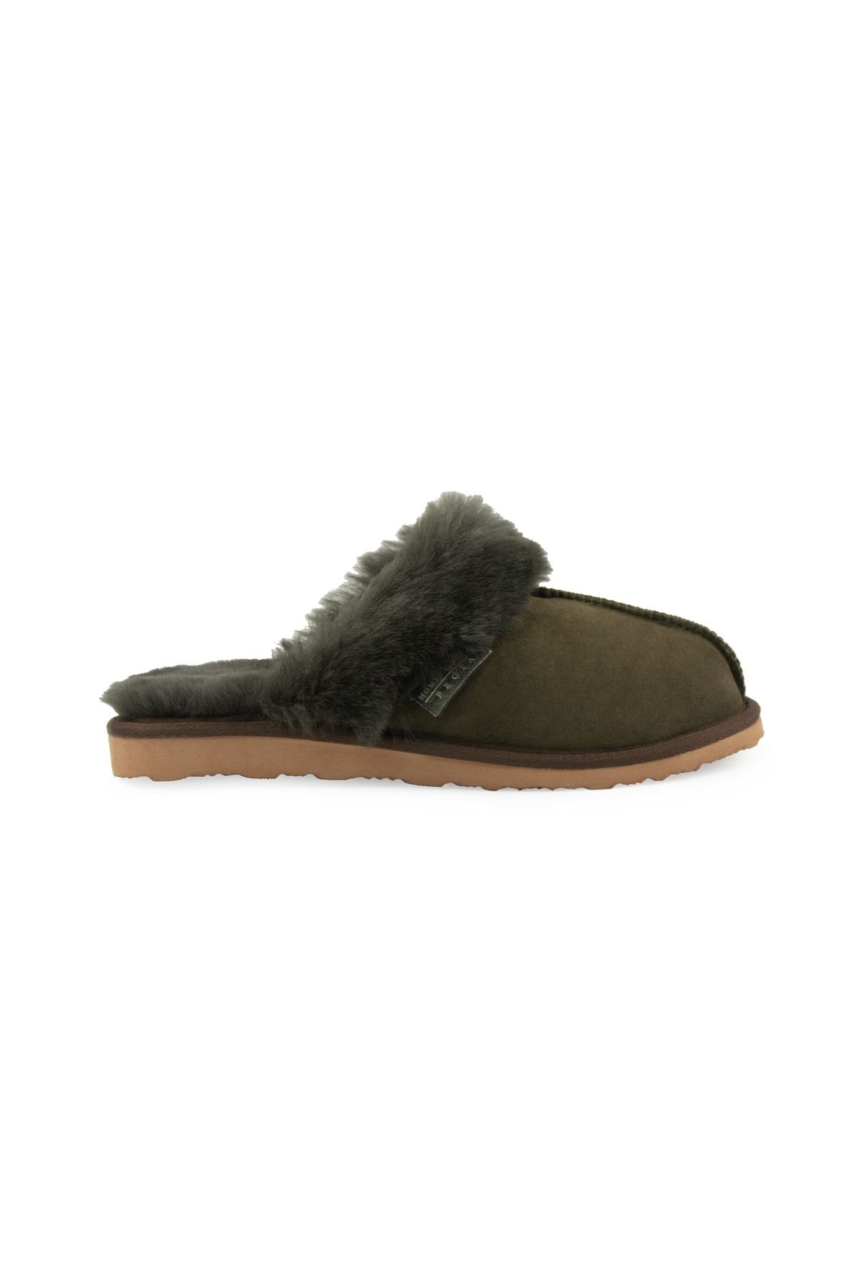 Pegia Women's Sheepskin House Slippers 191202  - Emerald