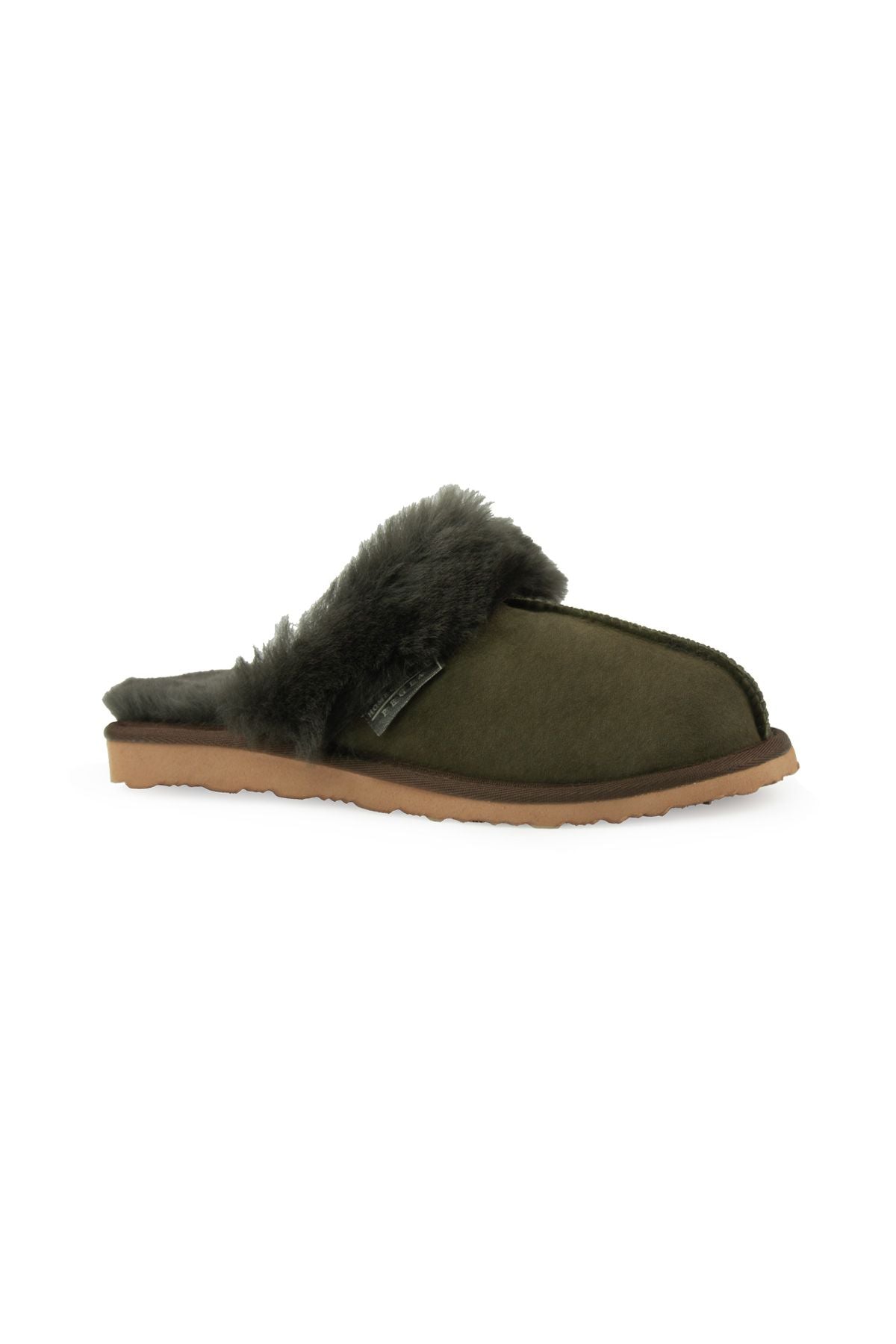 Pegia Women's Sheepskin House Slippers 191202  - Emerald
