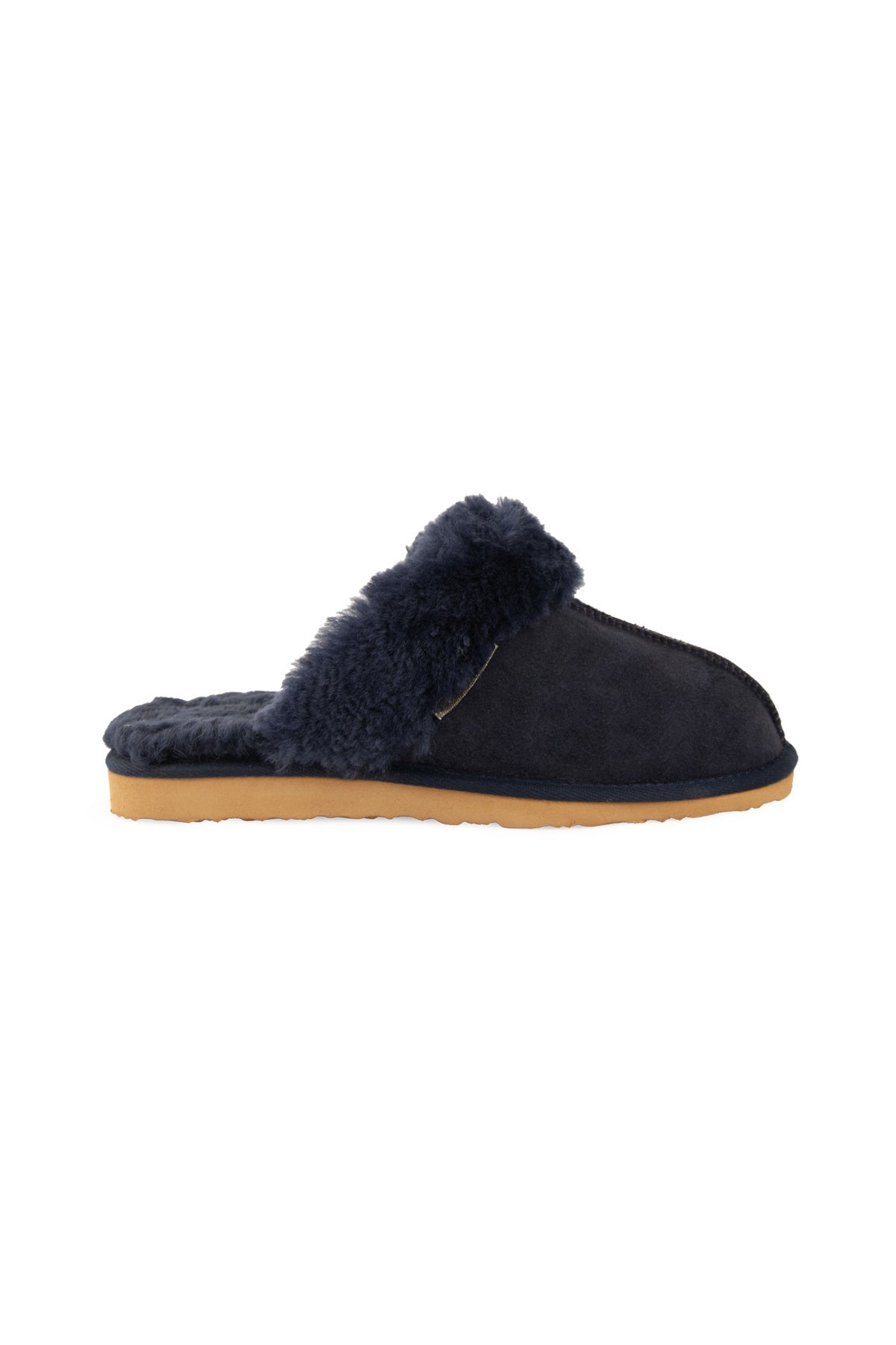 Pegia Women's Sheepskin House Slippers 191202  - Navy