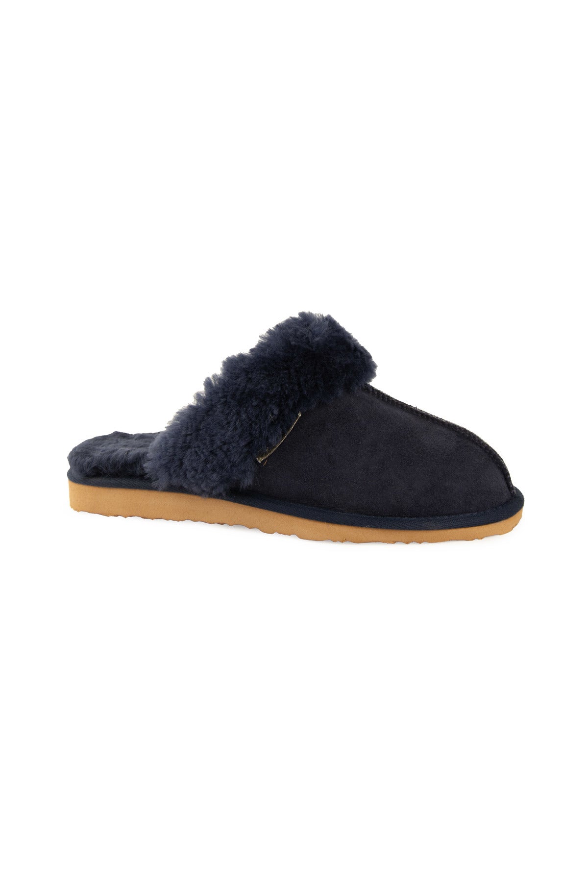 Pegia Women's Sheepskin House Slippers 191202  - Navy