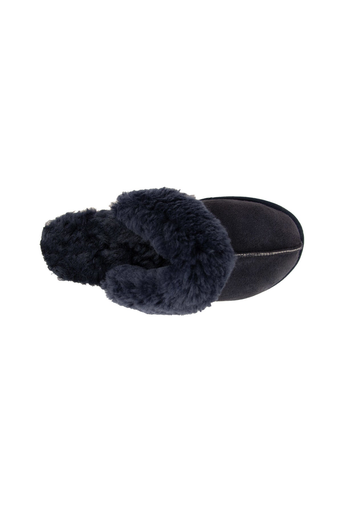 Pegia Women's Sheepskin House Slippers 191202  - Navy