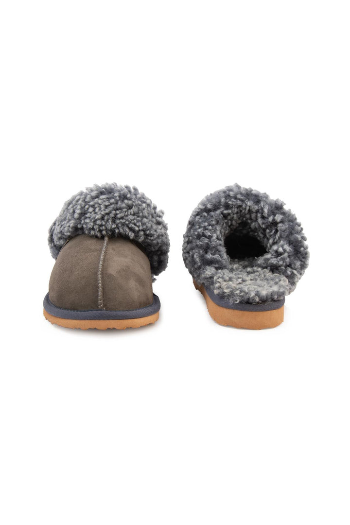 Pegia Women's Sheepskin Slippers 191206  - Charcoal