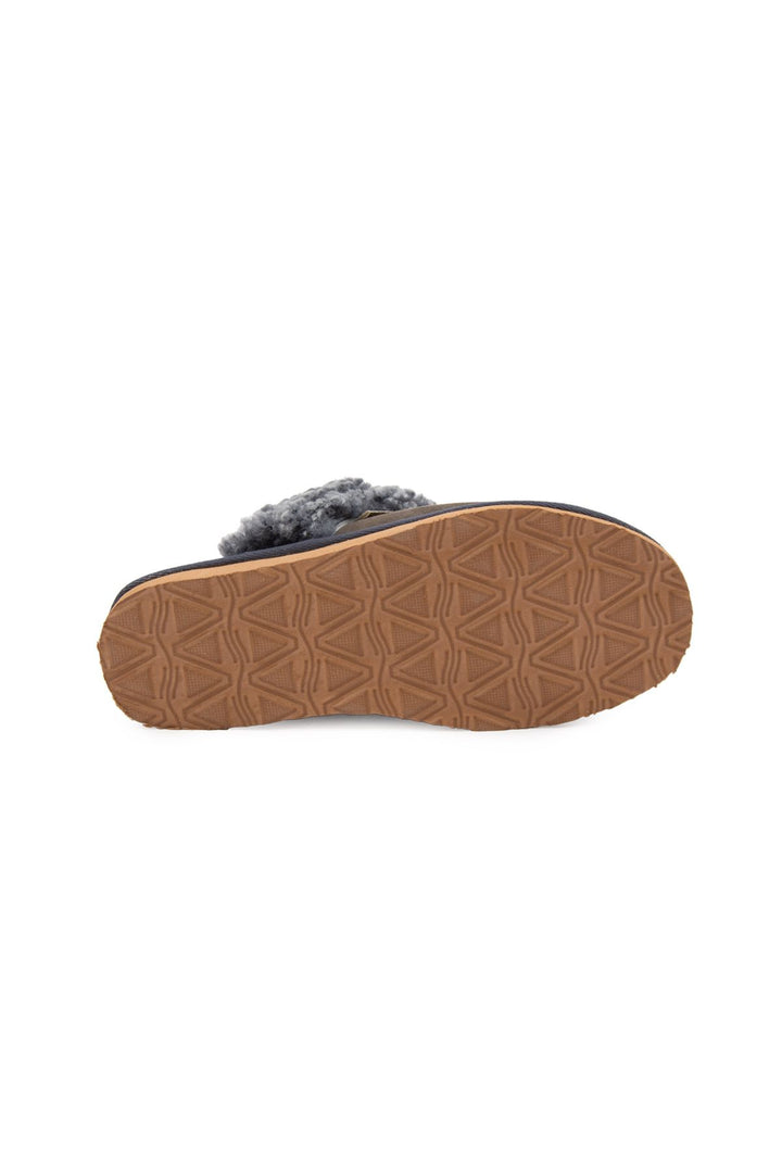 Pegia Women's Sheepskin Slippers 191206  - Charcoal