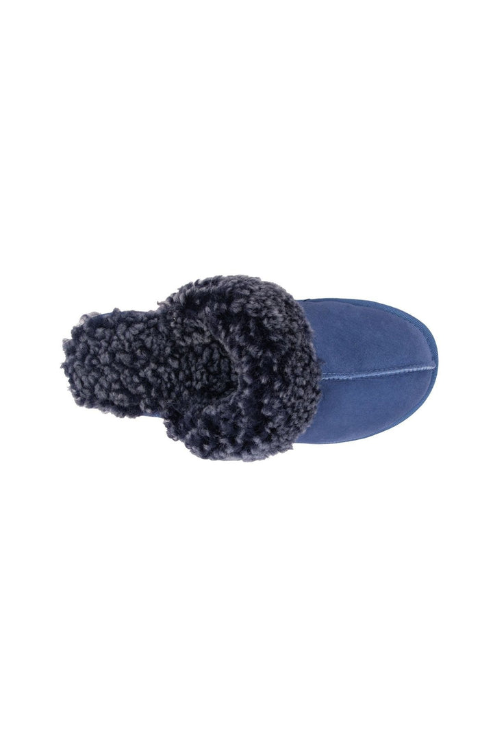 Pegia Women's Sheepskin Slippers 191206  - Indigo