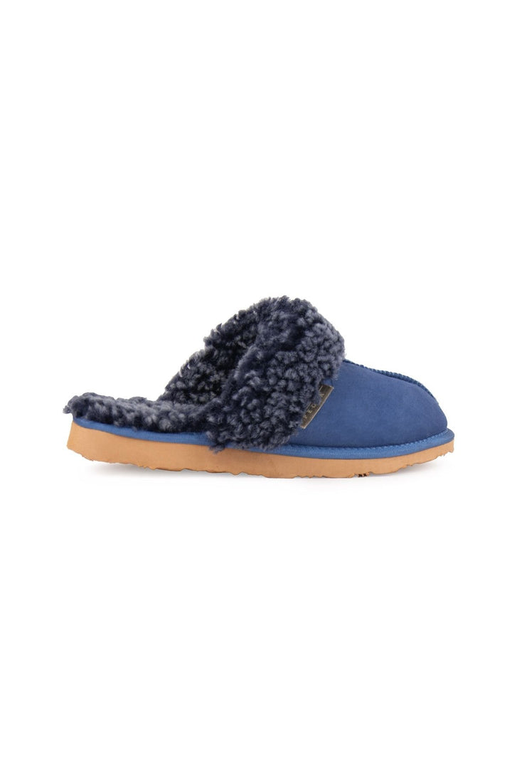 Pegia Women's Sheepskin Slippers 191206  - Indigo