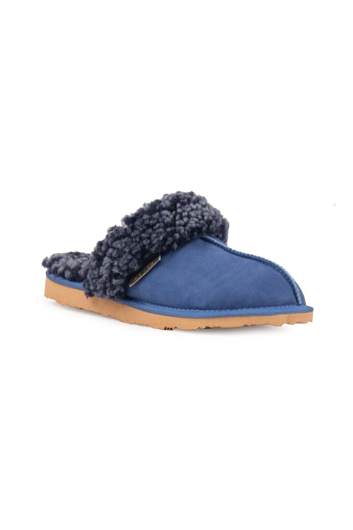 Pegia Women's Sheepskin Slippers 191206  - Indigo