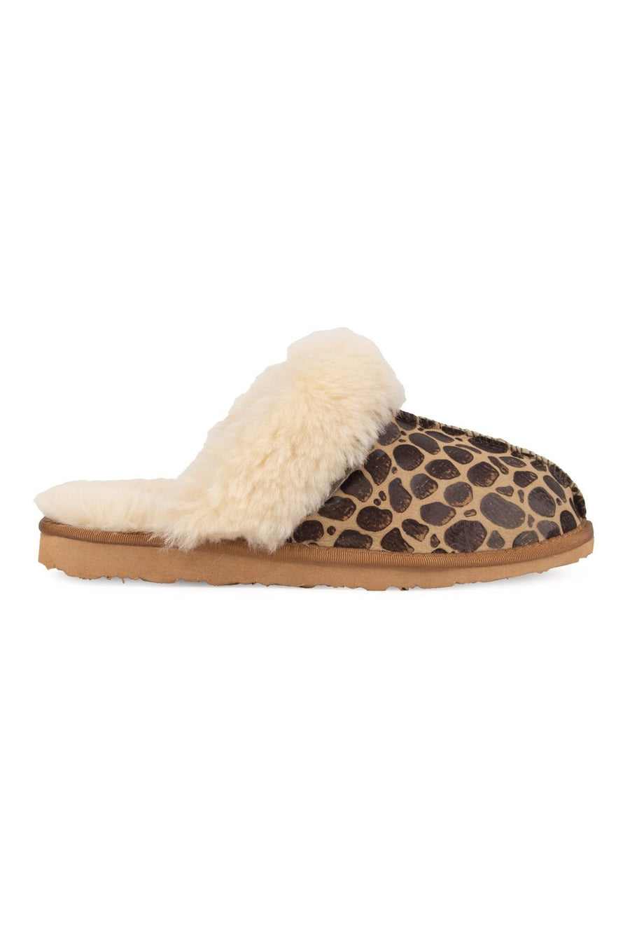 Pegia Women's Sheepskin Slippers 191208  - Beige