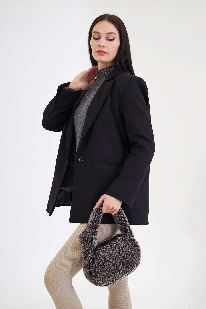 Pegia Sheepskin Women's Mini Bag 191605  - Choco