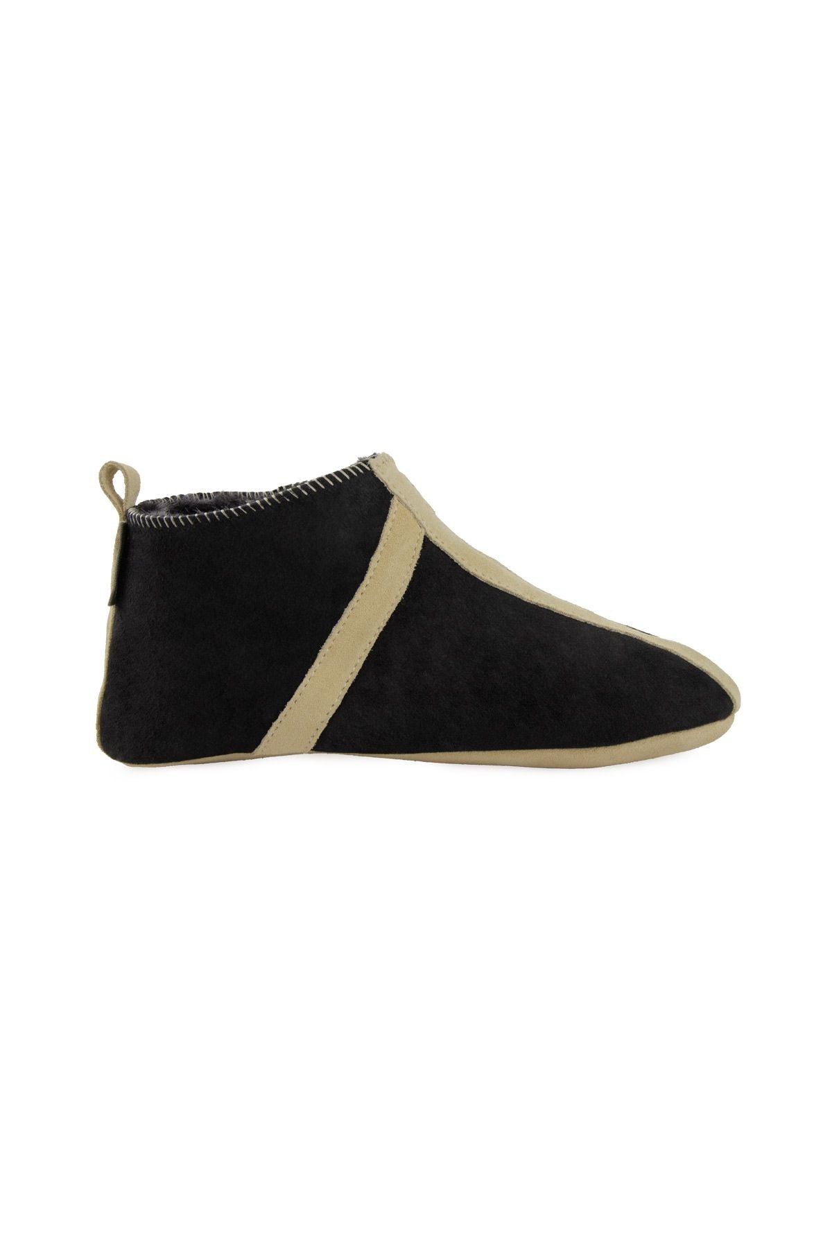 Pegia Sheepskin Unisex House Slippers 191203  - Black