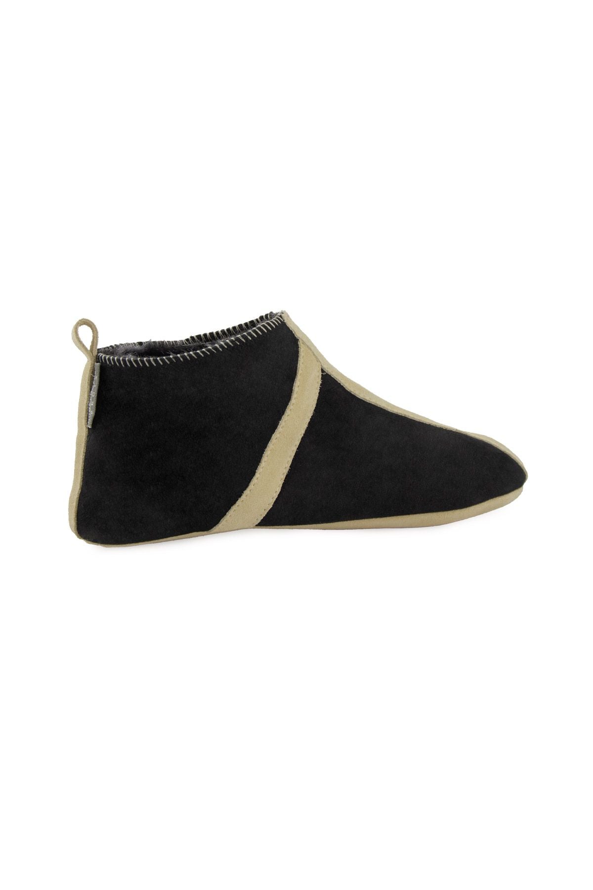 Pegia Sheepskin Unisex House Slippers 191203  - Black