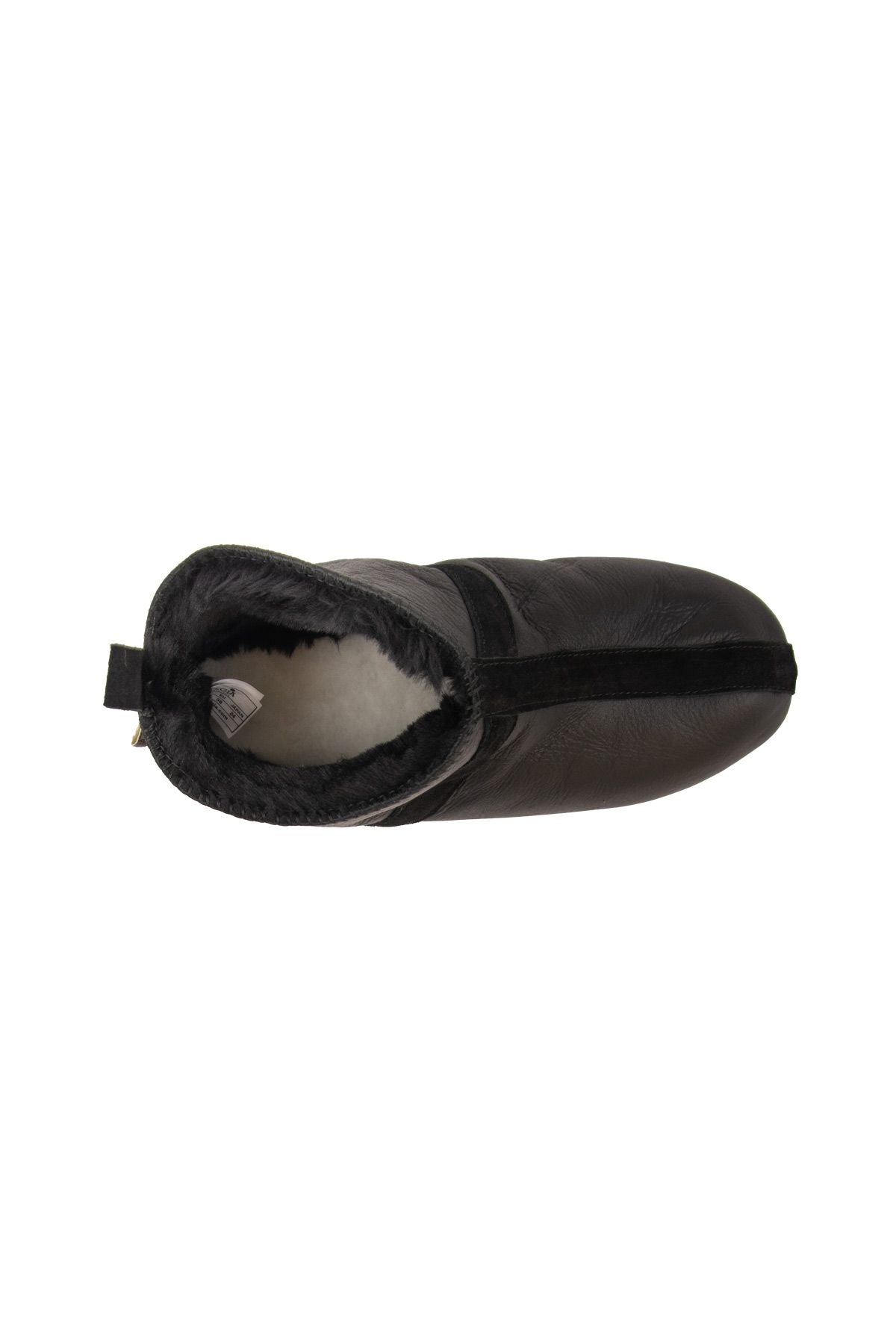 Pegia Unisex Sheepskin Slippers 191220  - Black