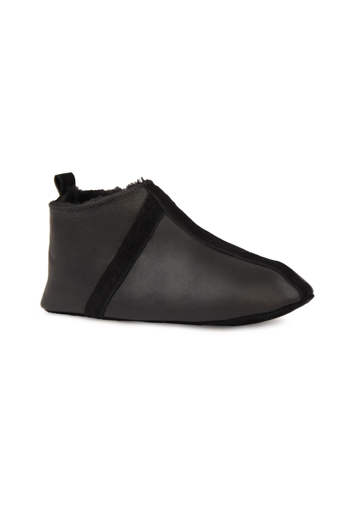 Pegia Unisex Sheepskin Slippers 191220  - Black