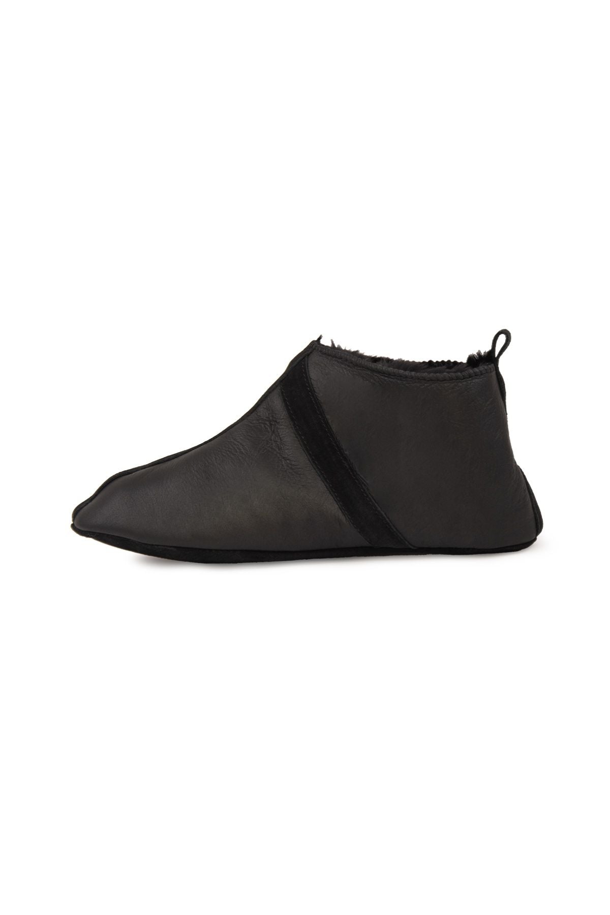Pegia Unisex Sheepskin Slippers 191220  - Black