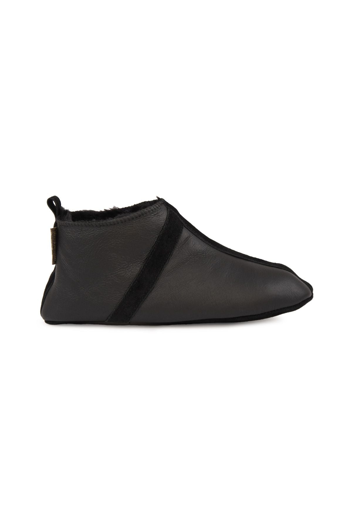 Pegia Unisex Sheepskin Slippers 191220  - Black