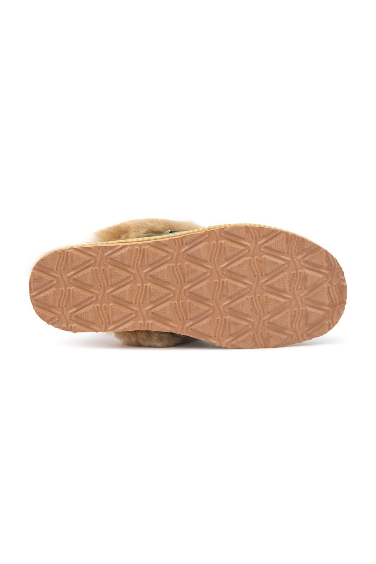 Pegia Women's Genuine Sheepskin Slippers 191209  - Emerald