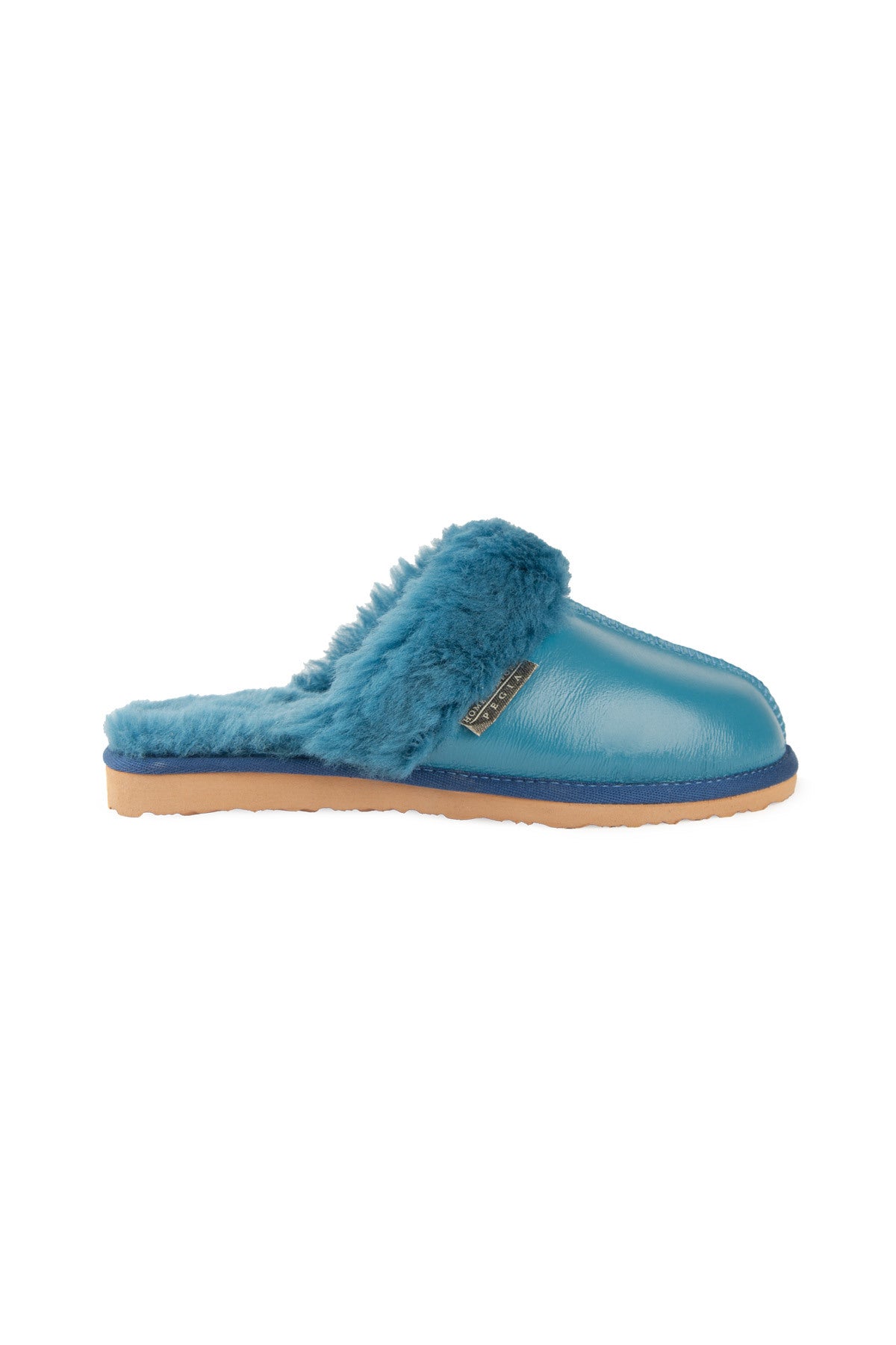 Pegia Women's Genuine Sheepskin Slippers 191209  - Blue